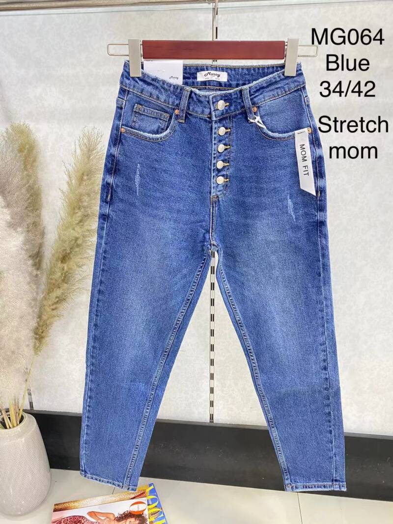 Spodnie damska jeans . Roz 34-42. 1 kolor. Paszka 10szt.  