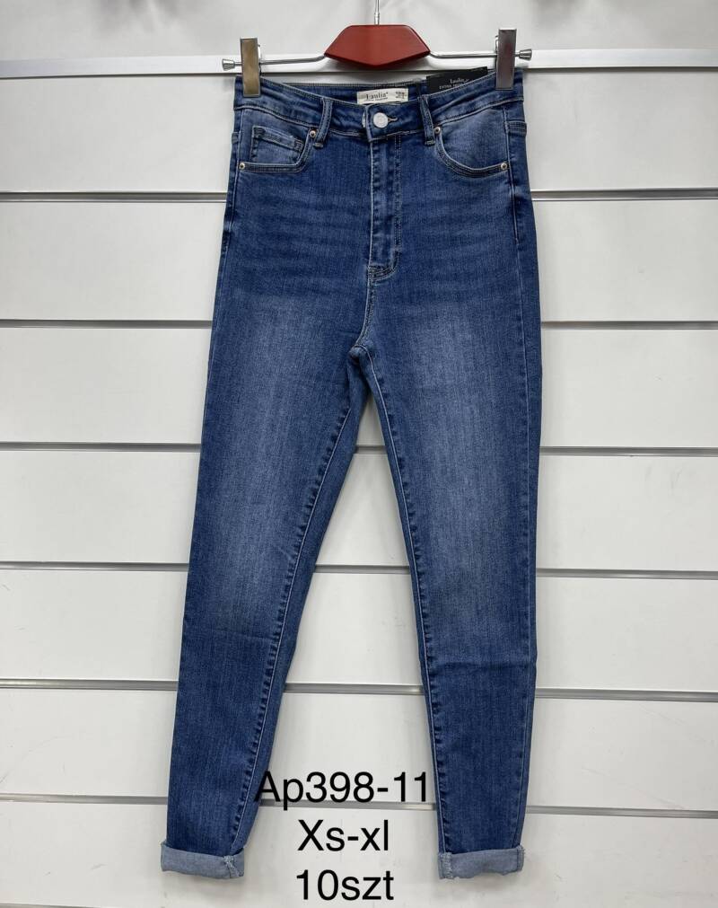 Spodnie damska jeans . Roz XS-XL. 1 kolor. Paszka 10szt.  