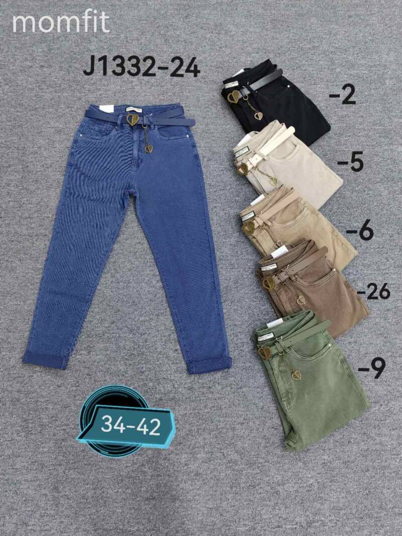 Spodnie damska jeans . Roz 34-42. 1 kolor. Paszka 10szt.  
