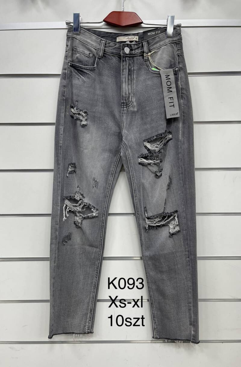Spodnie damska jeans . Roz XS-XL. 1 kolor. Paszka 10szt.  