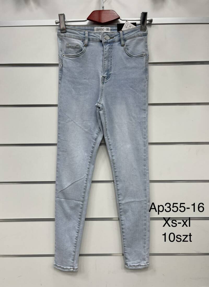 Spodnie damska jeans . Roz XS-XL. 1 kolor. Paszka 10szt.  