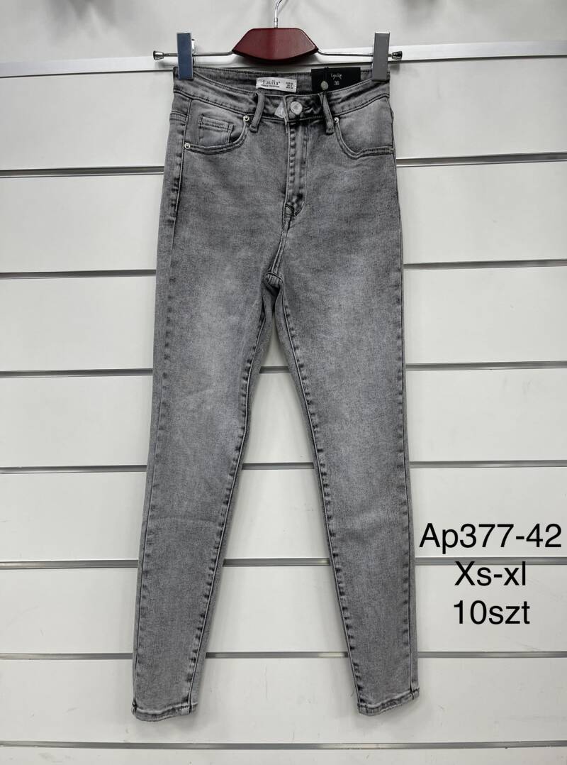 Spodnie damska jeans . Roz XS-XL. 1 kolor. Paszka 10szt.  