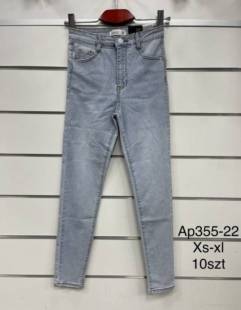Spodnie damska jeans . Roz XS-XL. 1 kolor. Paszka 10szt.  