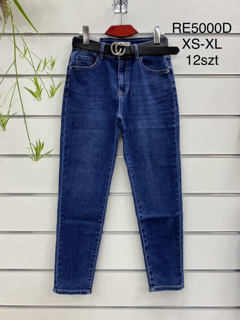Spodnie damska jeans . Roz XS-XL. 1 kolor. Paszka 10szt.  
