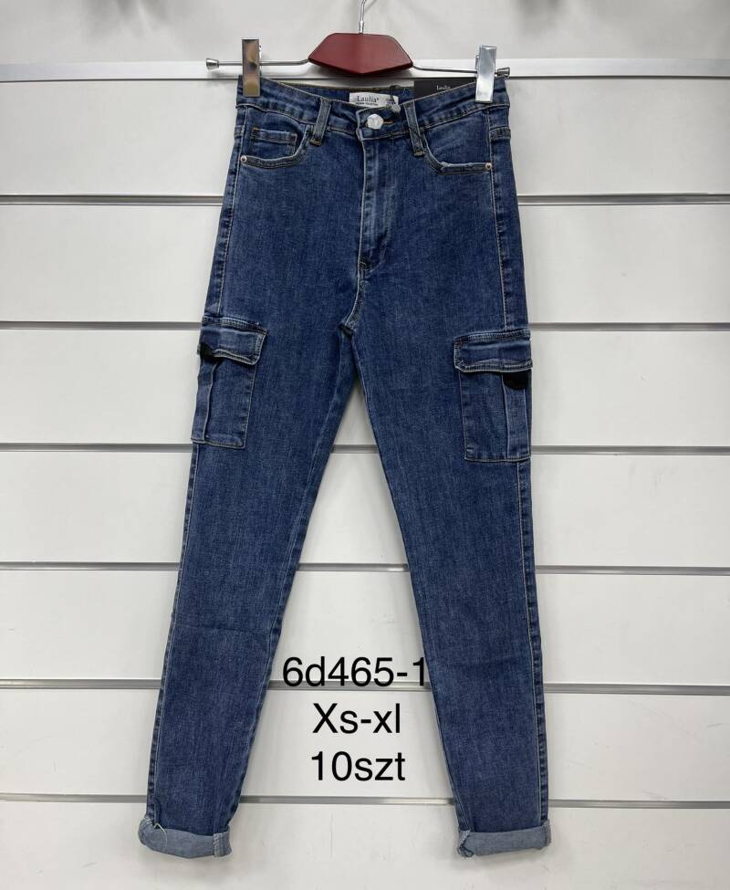 Spodnie damska jeans . Roz XS-XL. 1 kolor. Paszka 10szt.  