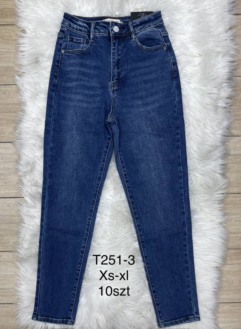 Spodnie damska jeans . Roz XS-XL. 1 kolor. Paszka 10szt.  