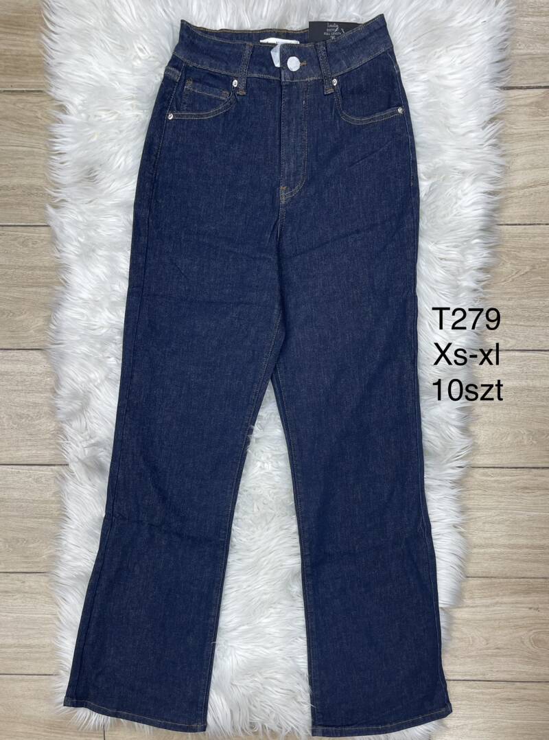 Spodnie damska jeans . Roz XS-XL. 1 kolor. Paszka 10szt.  