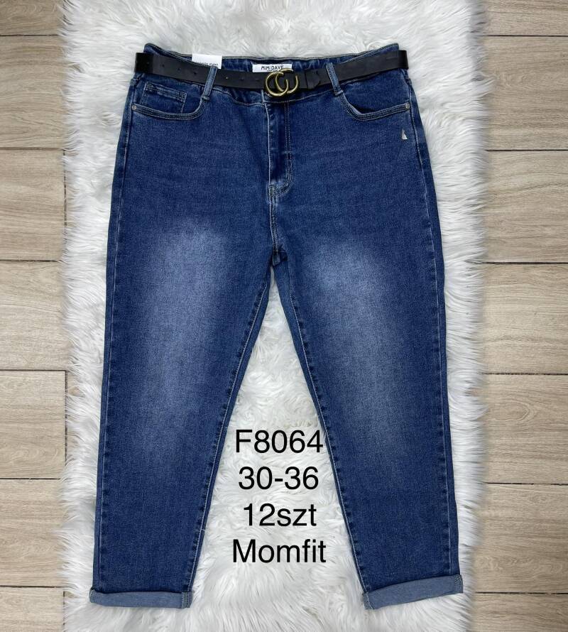 Spodnie damska jeans . Roz 30-36. 1 kolor. Paszka 12szt.  