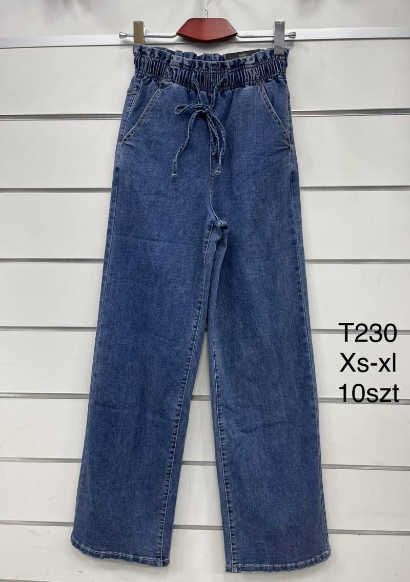 Spodnie damska jeans . Roz XS-XL. 1 kolor. Paszka 10szt.  