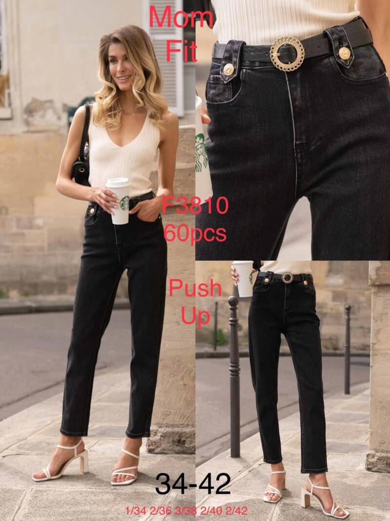 Spodnie damska jeans . Roz 34-42. 1 kolor. Paszka 10szt.  