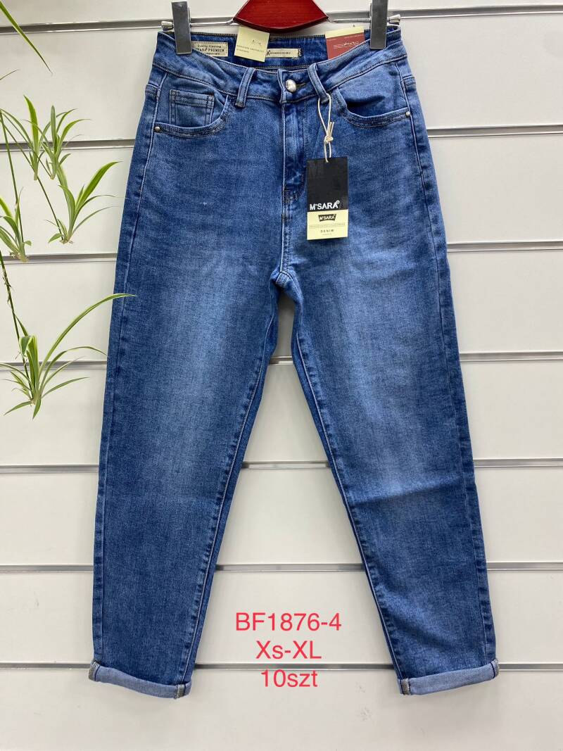 Spodnie damska jeans . Roz XS-XL. 1 kolor. Paszka 10szt.  