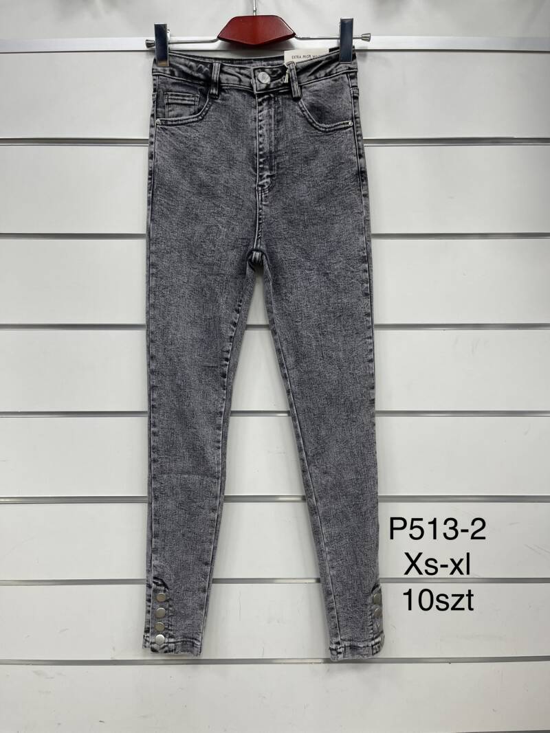 Spodnie damska jeans . Roz XS-XL. 1 kolor. Paszka 10szt.  