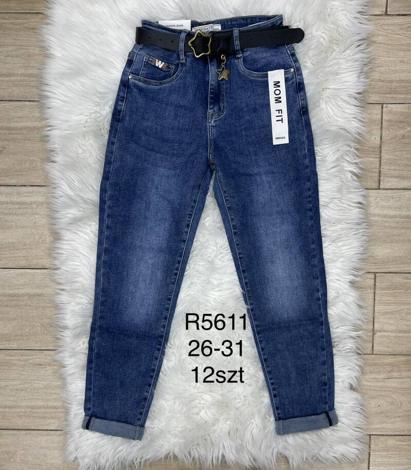 Spodnie  damska jeans . Roz 26-31. 1 kolor. Paszka 12szt.  