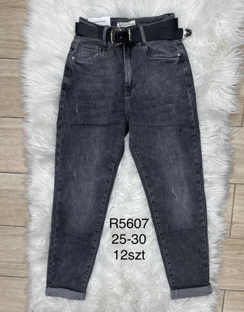 Spodnie  damska jeans . Roz 25-30. 1 kolor. Paszka 12szt.  