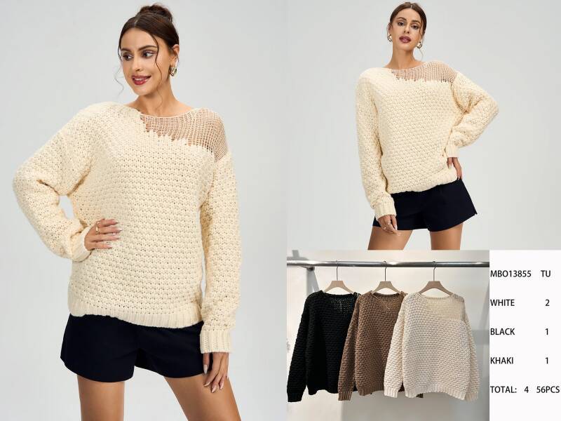 Swetry damska (Francja produkt) Roz Standard Mix kolor, Paszka 4 szt