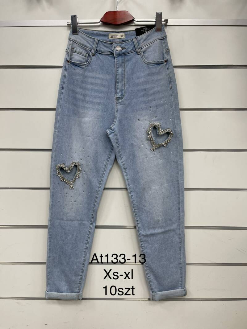 Spodnie damska jeans . Roz XS-XL. 1 kolor. Paszka 10szt.  
