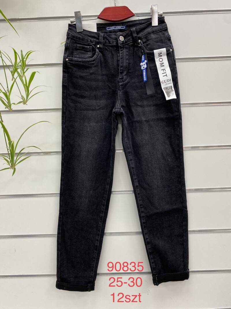 Spodnie damska jeans . Roz 25-30. 1 kolor. Paszka 12szt.  