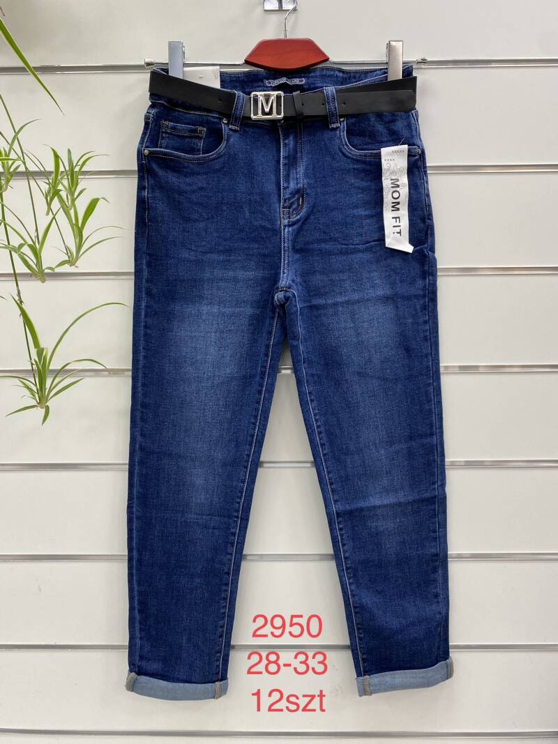 Spodnie damska jeans . Roz 28-33. 1 kolor. Paszka 12szt.  