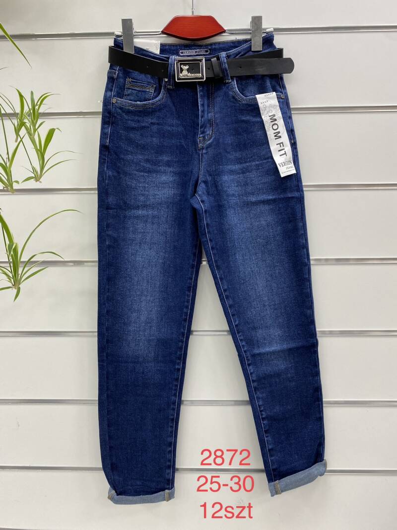 Spodnie damska jeans . Roz 25-30. 1 kolor. Paszka 12szt.  