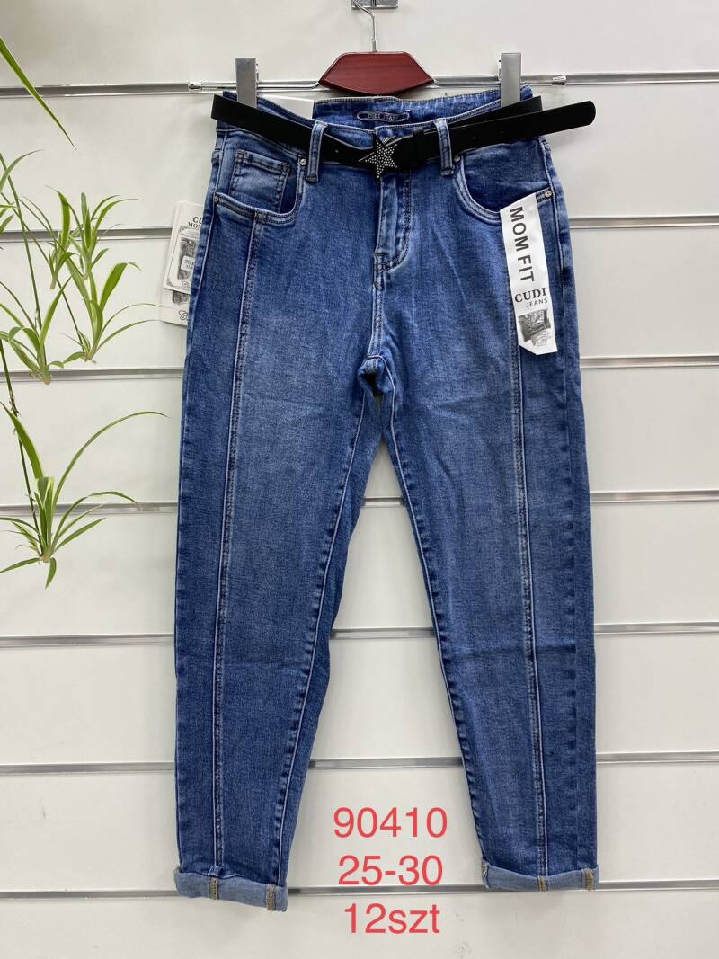 Spodnie damska jeans . Roz 25-30. 1 kolor. Paszka 12szt.  