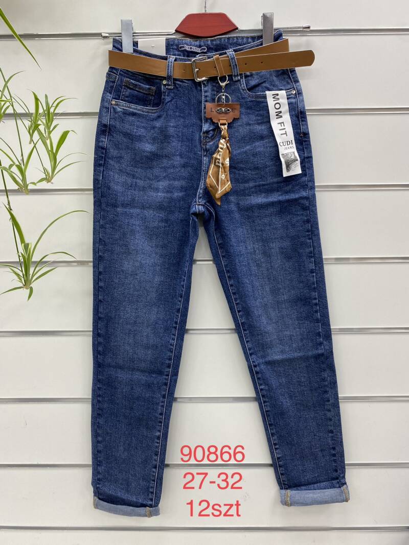 Spodnie damska jeans . Roz 27-32. 1 kolor. Paszka 12szt.  