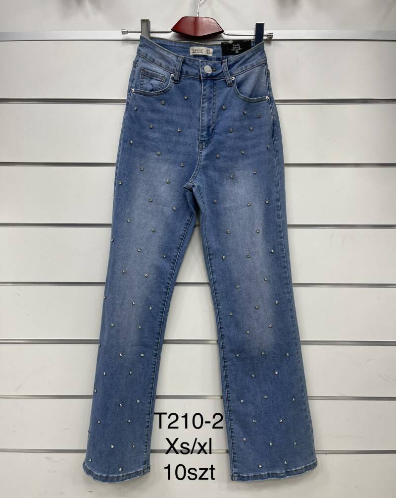 Spodnie damska jeans . Roz XS-XL. 1 kolor. Paszka 10szt.  