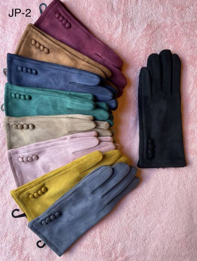 Rękawiczki damskie zimowe Roz Standard Mix kolor Paczka 12 szt
