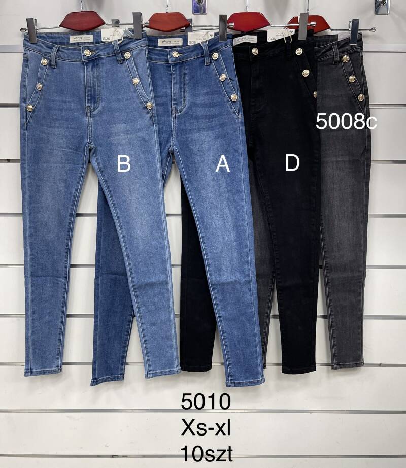 Spodnie  damska Jeans.Roz XS-XL. 1Kolor. Paszka 10szt.