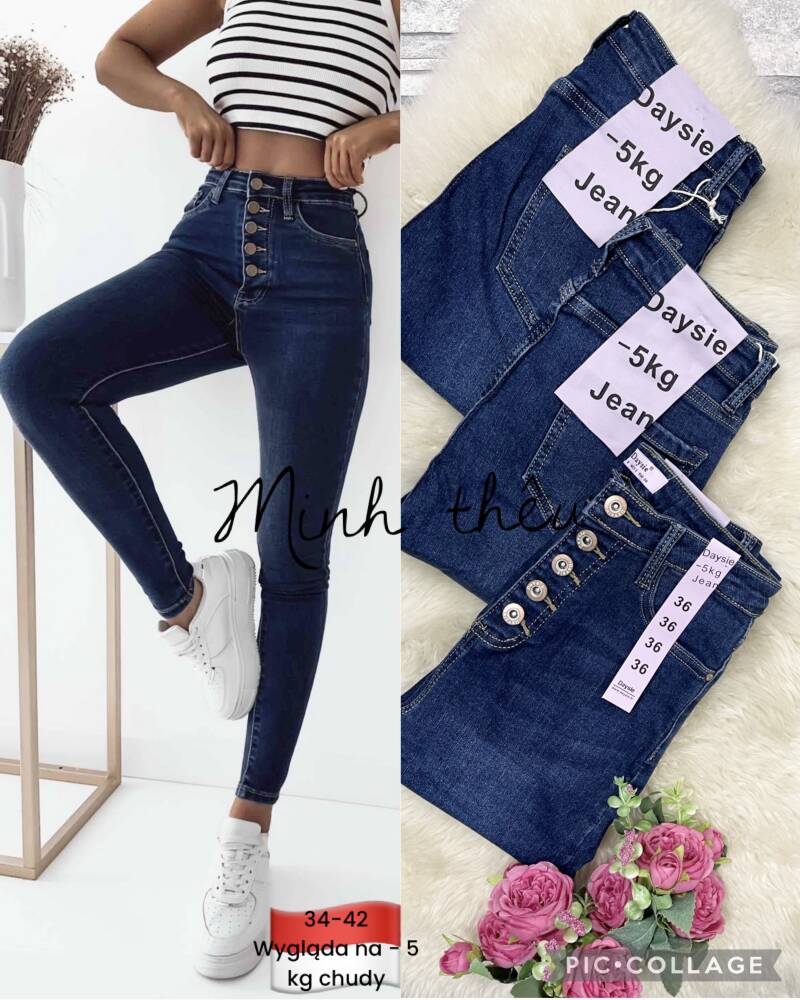 Spodnie   damska Jeans .Roz 34-42. 1Kolor. Paszka 10szt.