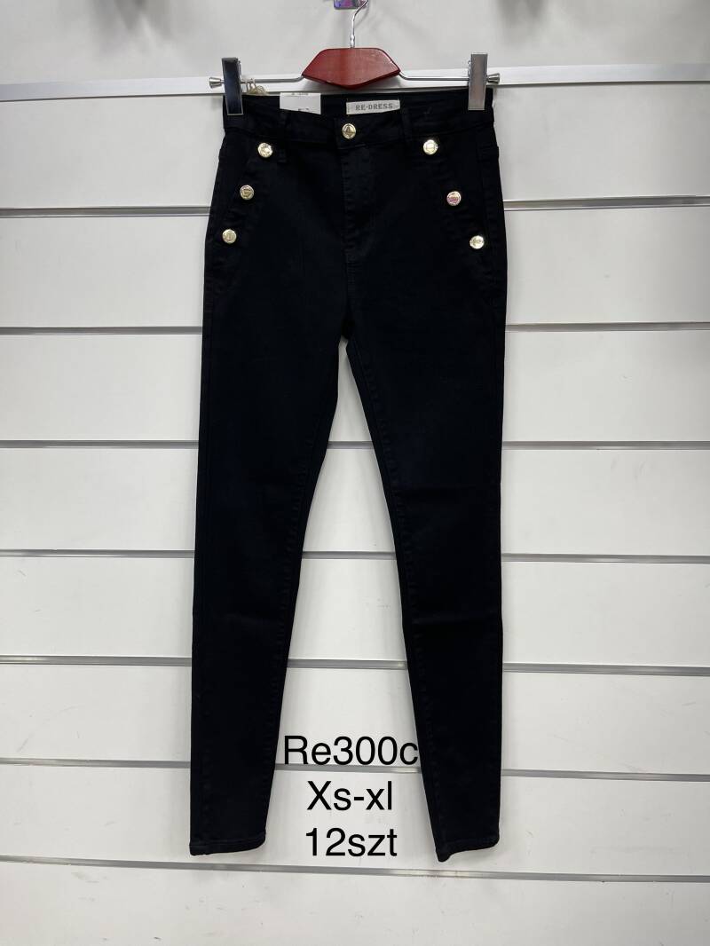Spodnie  damska Jeans.Roz XS-XL. 1Kolor. Paszka 10szt.