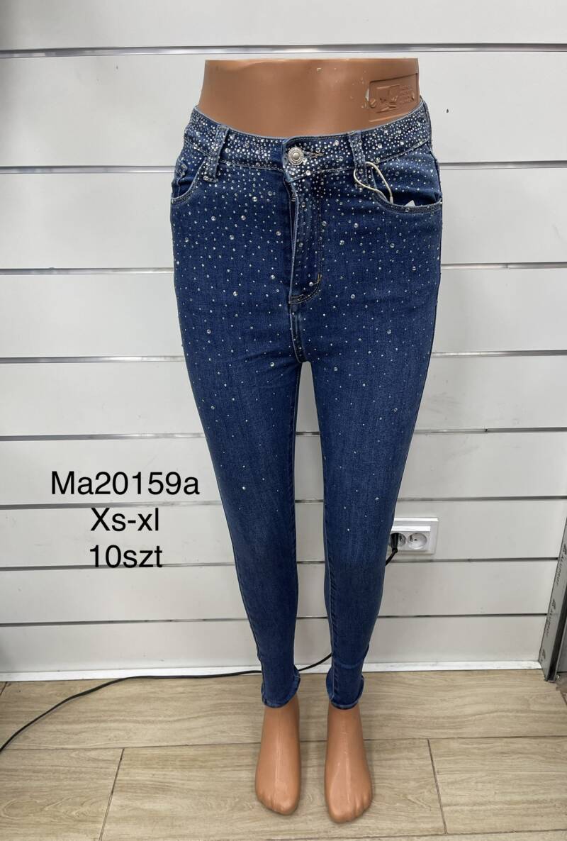 Spodnie  damska Jeans.Roz XS-XL. 1Kolor. Paszka 10szt.