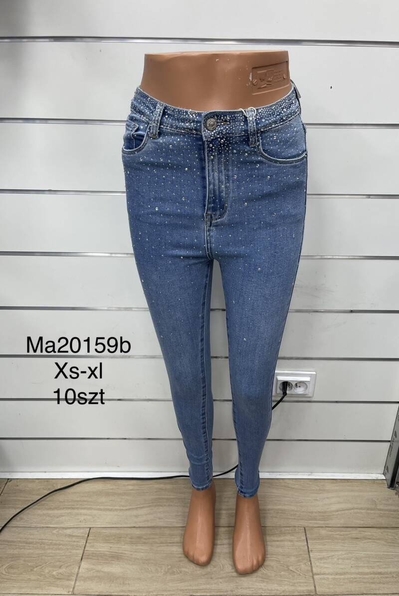 Spodnie  damska Jeans.Roz XS-XL. 1Kolor. Paszka 10szt.