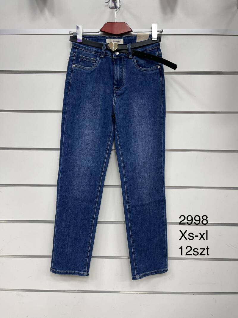 Spodnie  damska Jeans.Roz XS-XL. 1Kolor. Paszka 10szt.
