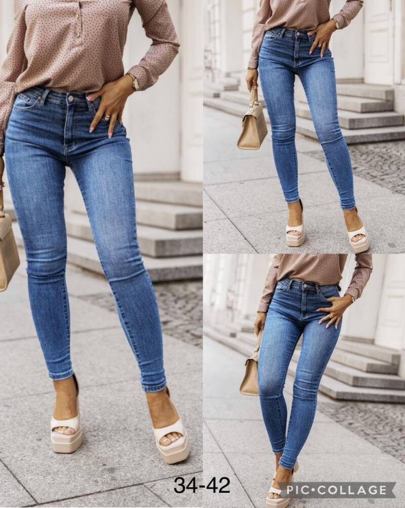 Spodnie   damska Jeans .Roz 34-42. 1Kolor. Paszka 10szt.