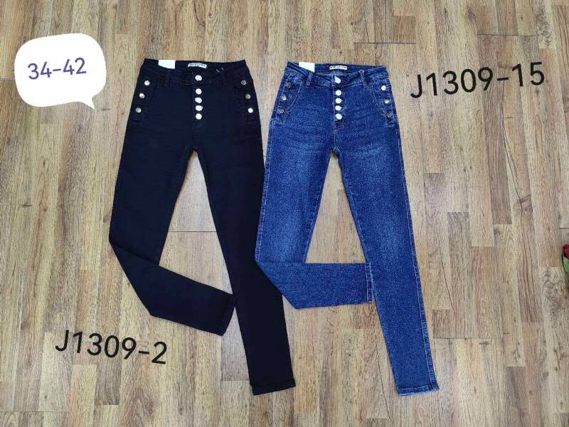 Spodnie damska jeans . Roz 34-42. 1 kolor. Paszka 10szt.  