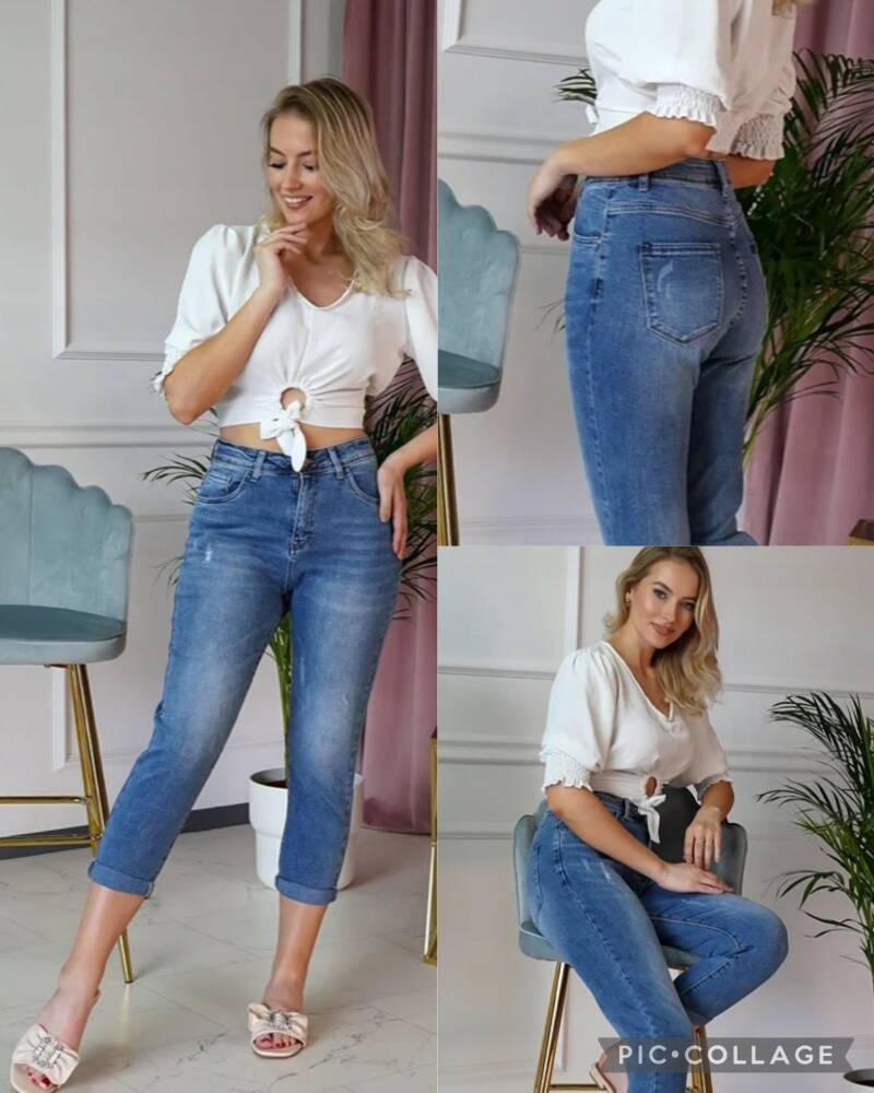 Spodnie Damska Jeans . Roz 34-42 .Paszka 10szt. 1 Kolor