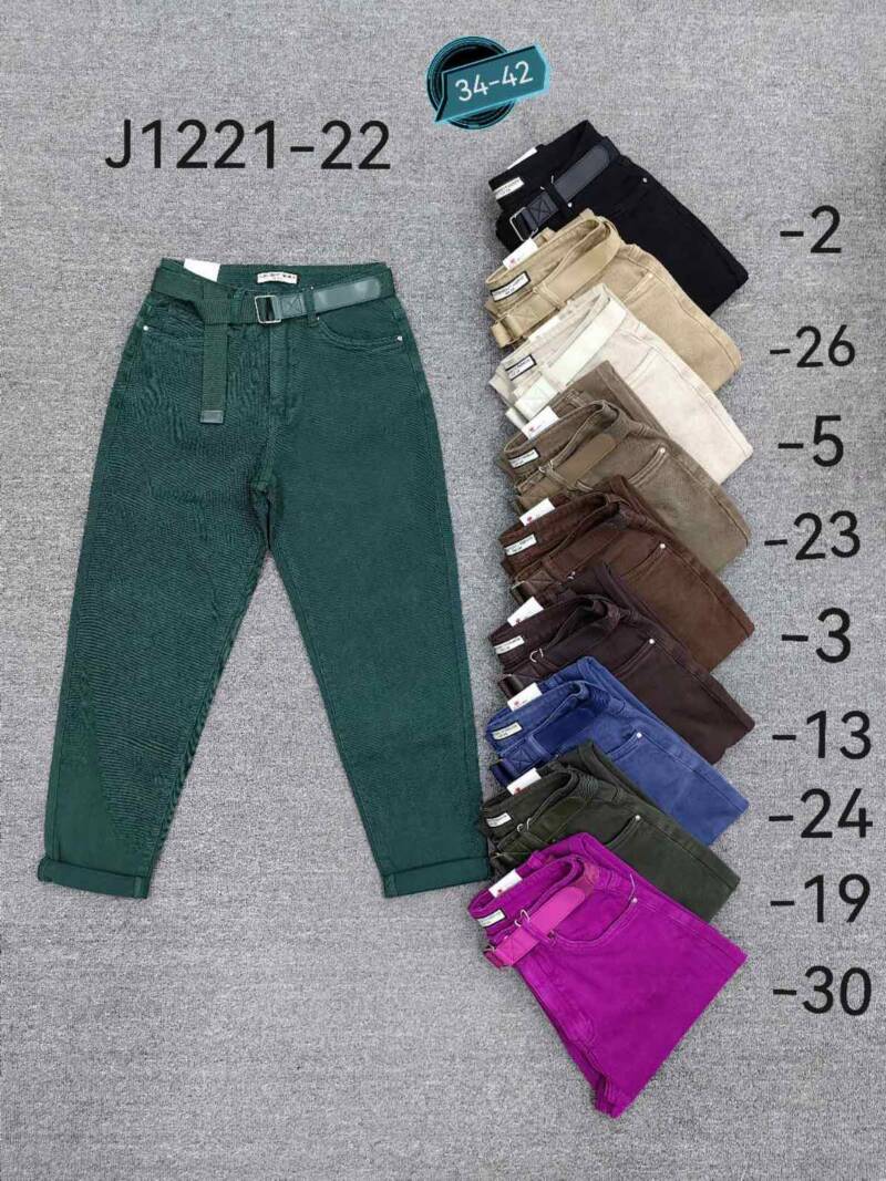 Spodnie damska jeans . Roz 34-42. 1 kolor. Paszka 10szt.  