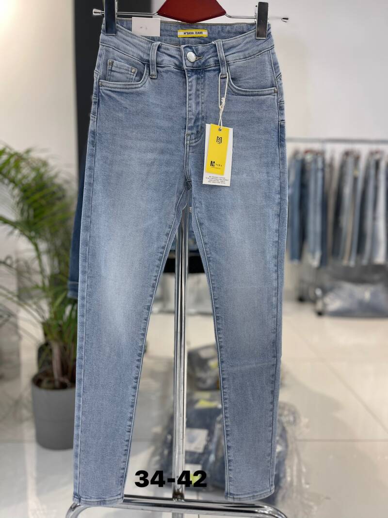 Spodnie   damska Jeans .Roz 34-42. 1Kolor. Paszka 10szt.