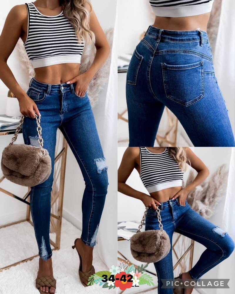 Spodnie Damska Jeans . Roz 34-42.Paszka 10szt. 1 Kolor