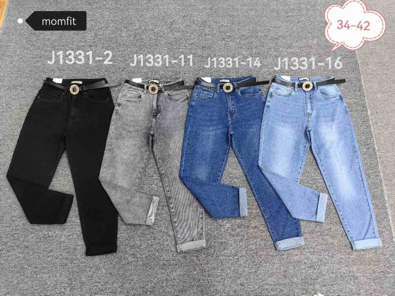 Spodnie damska jeans . Roz 34-42. 1 kolor. Paszka 10szt.  