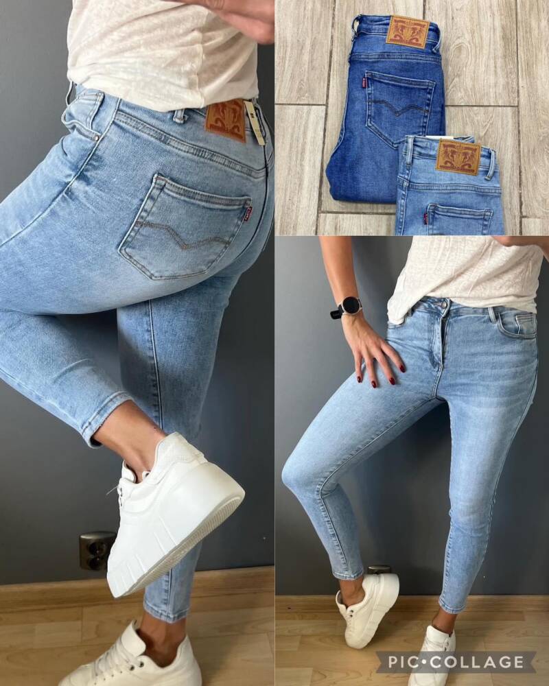 Spodnie Damska Jeans . Roz 34-42 .Paszka 12szt. 1 Kolor