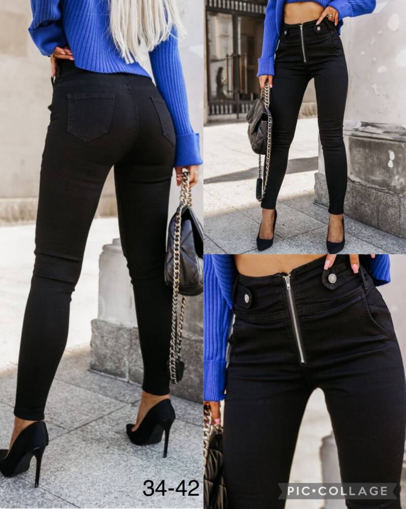 Spodnie   damska Jeans .Roz 34-42. 1Kolor. Paszka 12szt.