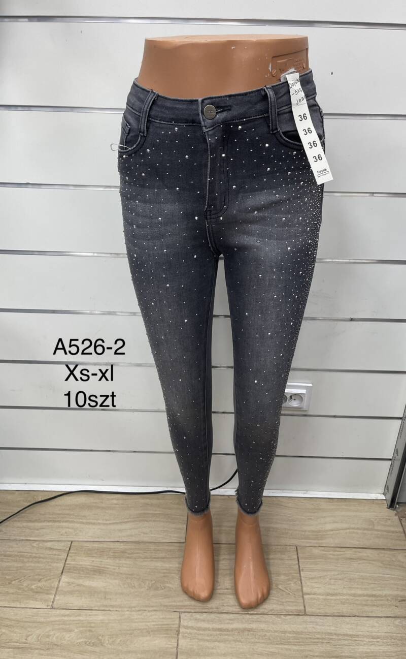 Spodnie  damska Jeans.Roz XS-XL. 1Kolor. Paszka 10szt.