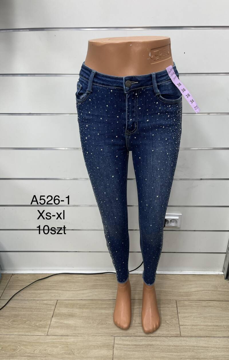 Spodnie  damska Jeans.Roz XS-XL. 1Kolor. Paszka 10szt.