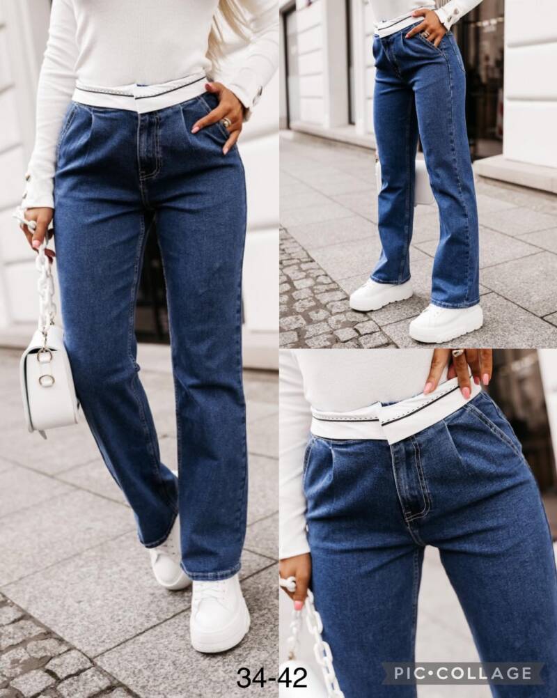 Spodnie   damska Jeans .Roz 34-42. 1Kolor. Paszka 10szt.