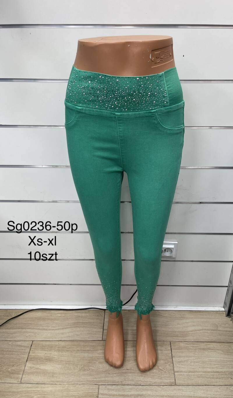 Spodnie  damska Jeans.Roz XS-XL. 1Kolor. Paszka 10szt.