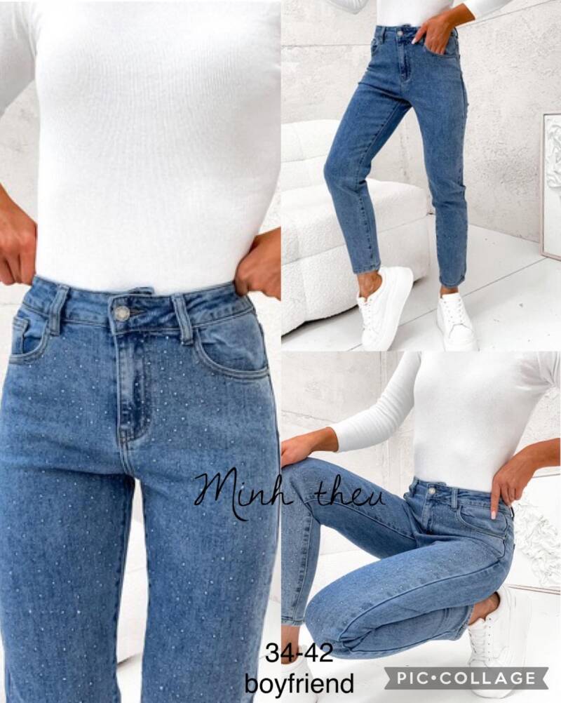 Spodnie Damska Jeans . Roz 34-42.Paszka 10szt. 1 Kolor