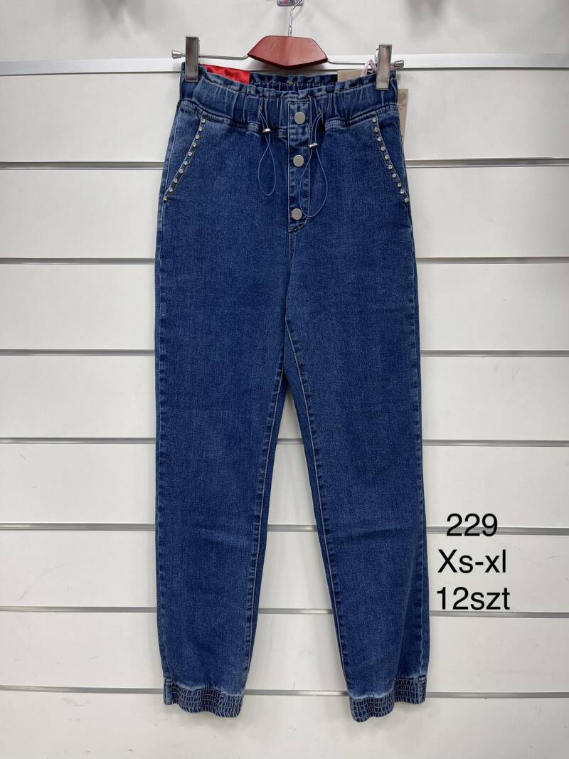 Spodnie  damska Jeans.Roz XS-XL. 1Kolor. Paszka 10szt.