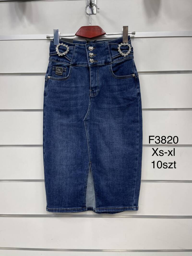 Spódnica  damska Jeans.Roz XS-XL. 1Kolor. Paszka 10szt.