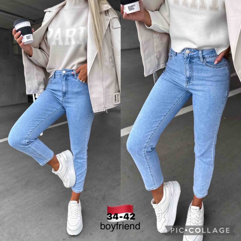 Spodnie Damska Jeans . Roz 34-42.Paszka 10szt. 1 Kolor